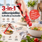 3-in-1 silikonipidike kulhoille ja lautasille
