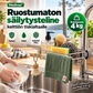 Ruostumaton säilytysteline keittiön tiskialtaalle