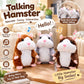 🐹🎁50% OFF NOW! Talking Hamster Plush Toy – Repeats What You Say, Auto Head Shaking Interactive Stuffed Animal, Hilarious Educational Toy for Kids & Party Fun