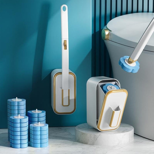 🔥UUDEN VUODEN ALE 13,99 $!!⚡50 000+ MYYTY!🚽💦Kertakäyttöinen vaihtoseinään asennettava innovatiivinen wc-harjasetti✨