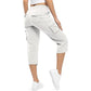 👖 50 %:n ALENNUS rajoitetun ajan! ✨ Kevyet naisten Capri Cargo -housut – 6 taskua, kiristysnauha vyötäröllä, hengittävät 🌿