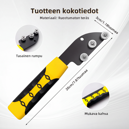 Kätevä ja kestävä langan oikaisulaite, jolla on sileä rullaustapa