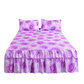 🌸 -50 %! 🛏️ 3-osainen sängynpohjan peite, kukkakuvio ja röyhelöt – tiheä puuvillaseos – 5 kokoa – sängynpeite + 2 tyynyliinaa makuuhuoneeseen 🌷