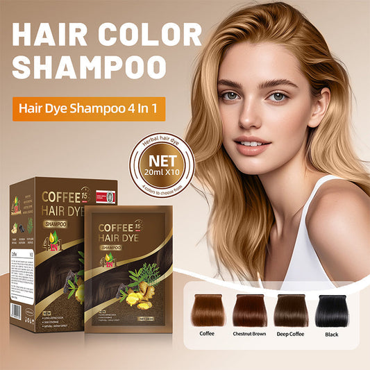 4-in-1-shampoo kasvipohjaisella väriaineella