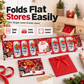 🎄 50 % ALENNUS! ✨ Juhlavan näköinen käteislahjakorttikotelo – useita lokeroita, tilaa joulutervehdyksille ja nauhalla suljettava kirjekuori – tee käteisestä huomaavainen joululahja 💌