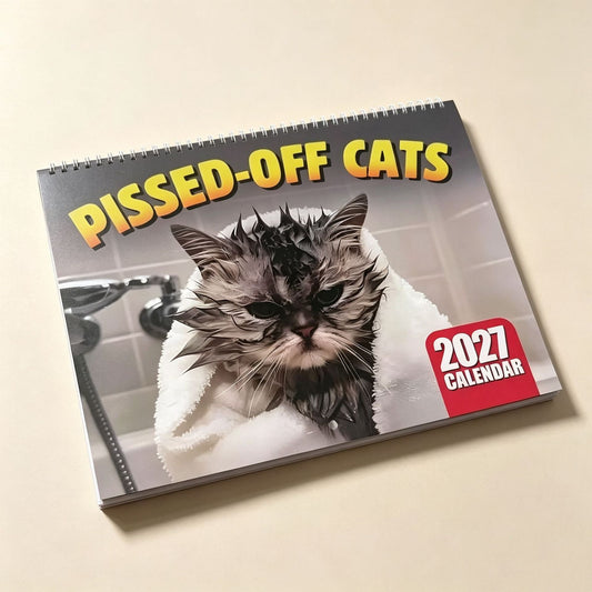 🐱 Hauska kissakalenteri – 12 kuukautta nokkelaa kissahuumoria