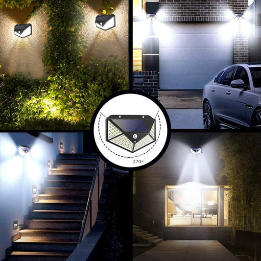 💡 NYT 50 % ALENNUS! ✨ Aurinkokennoseinävalaisin liiketunnistimella – 140 LED-valoa, 120° tunnistusalue ja IP65-vesitiivis – täydellinen puutarhaan, ajotielle ja eteiseen 🏡