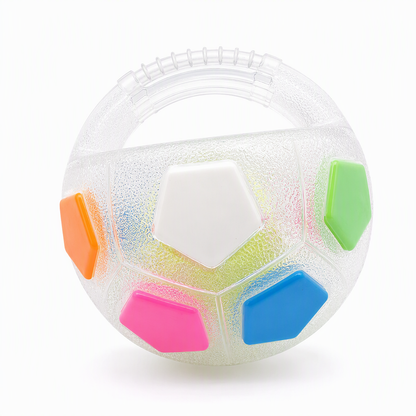 ⚽ 50 % ALENNUS! 🐶 Interaktiivinen jalkapallopallo koirille, jossa on kahvat, ihanteellinen yhteiseen leikkimiseen ulkona ✨
