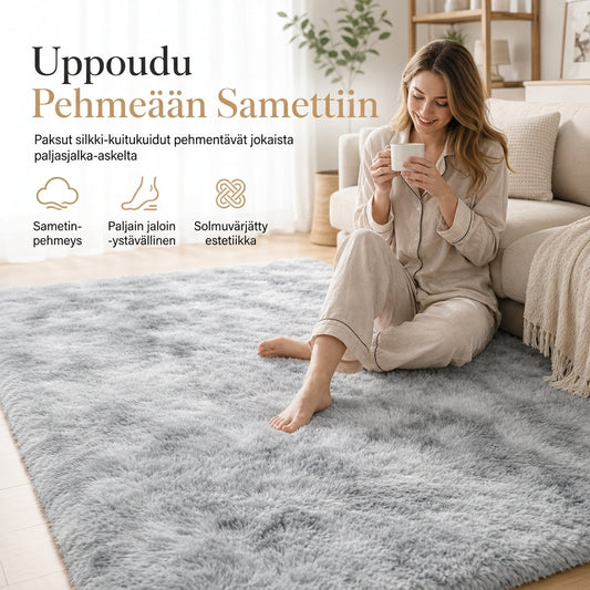 Pehmeä ja paksu matto olohuoneeseen ja makuuhuoneeseen