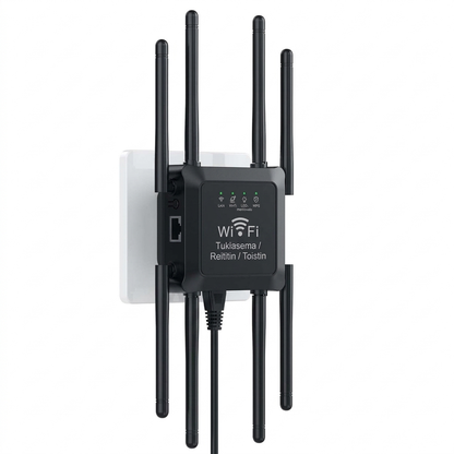📶 50% ALENNUS NYT! 🚀 Pitkä kantama WiFi -laajennin kotiin – kahdeksan voimakasta antennia, kaksoistaajuus & poistaa kuolleet alueet – täydellinen kellareihin, ullakoihin ja ulkotiloihin ✨