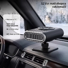 Kaksin yhdessä kannettava autonlämmitin ja tuulilasin huurtumisenpoistaja